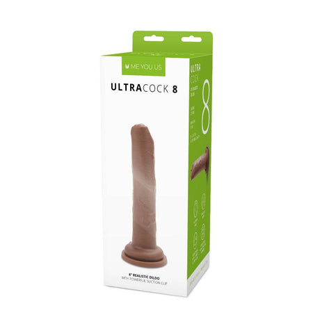 Me You Us Uncut Ultra Cock Caramel Realistic Dildo 8 Inch - Simply Pleasure