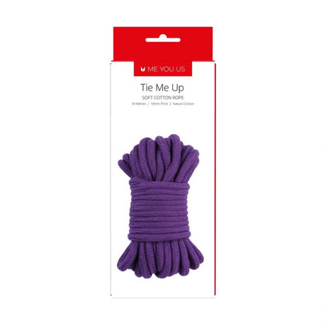 Me You Us Tie Me Up Soft Cotton Rope Purple 10m - Simply Pleasure