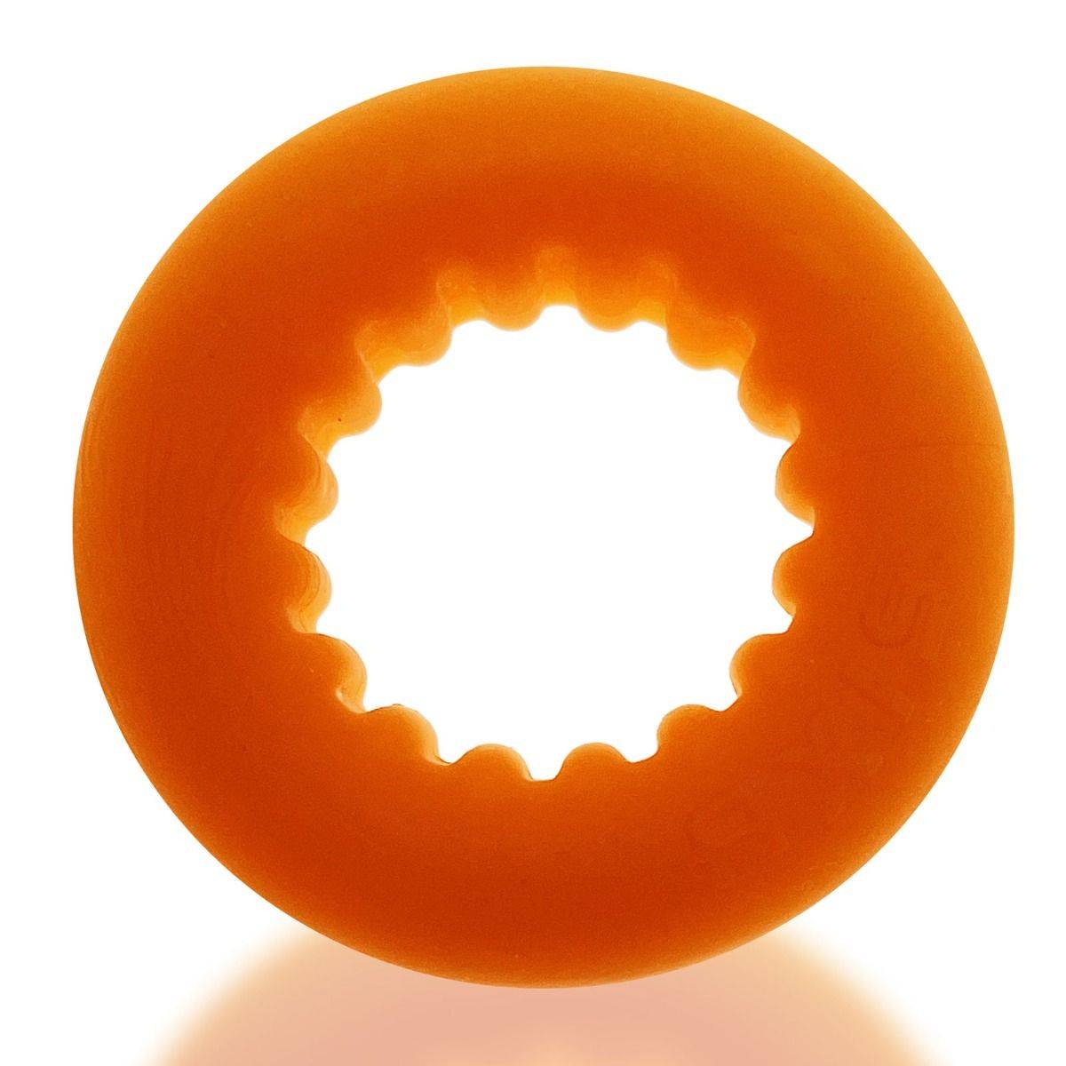 Oxballs Axis Rib Griphold Cock Ring Orange Ice - Simply Pleasure