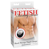 Fetish Fantasy Series Shock Therapy Nipple Clamps Black Silver