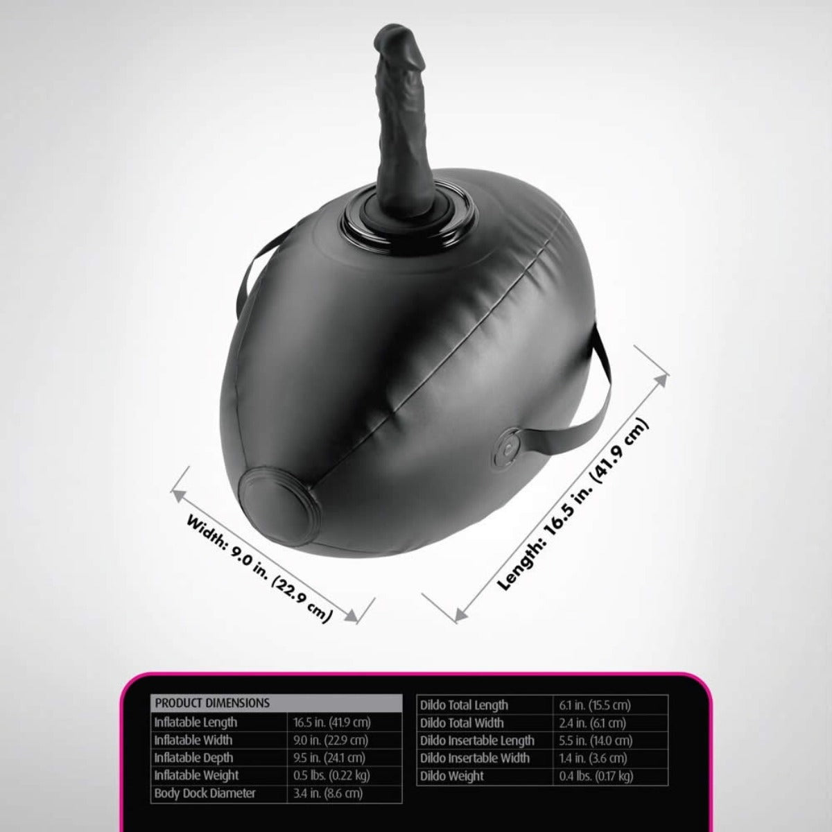 Fetish Fantasy Series Body Dock Inflatable Love Ball Black