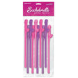 Bachelorette Party Favours Dicky Sipping Straws Pink Purple 10 Pack