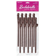 Bachelorette Party Favours Dicky Sipping Straws Brown 10 Pack