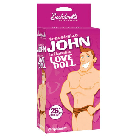 Bachelorette Party Favours Travel Size John Blow Up Doll Blonde Pink