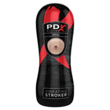 PDX Elite Vibrating Anal Stroker Pink Black