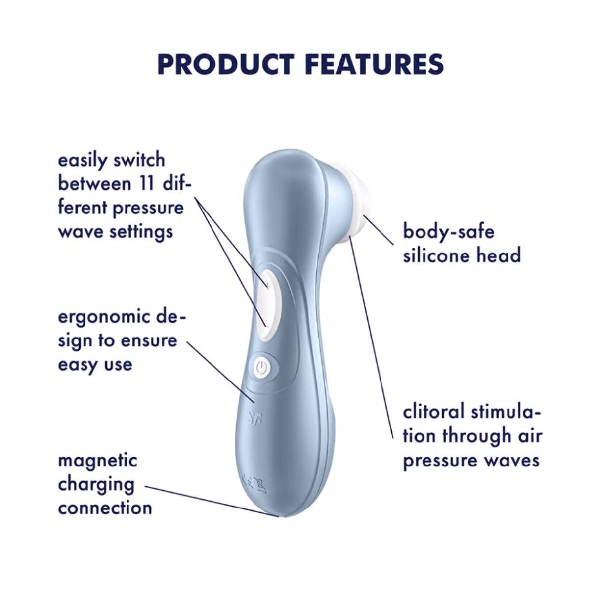 Satisfyer Pro 2 Air Pulse Stimulator Blue