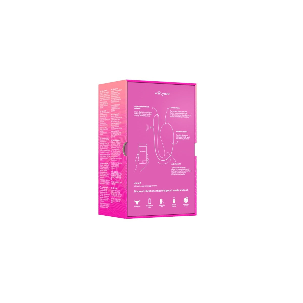 We-Vibe Jive 2 Egg Vibrator With Remote And App Control Electric Pink