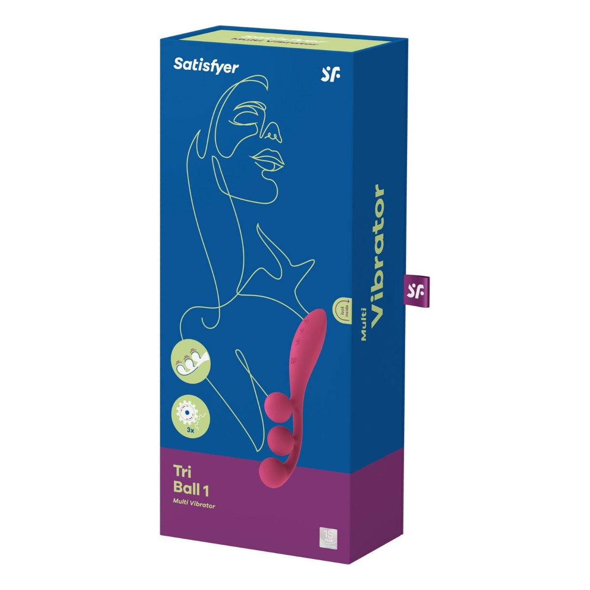 Satisfyer Tri Ball 1 Multi Vibrator Red